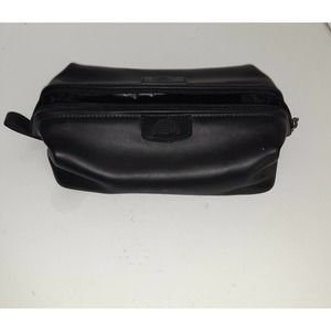 Genuine Dopp Travel Bag Satin Cowhide Black On the Go